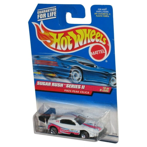 Hot Wheels Sugar Rush Series II 3/4 White Pikes Peak Celica Sweet Tarts Toy Car #971