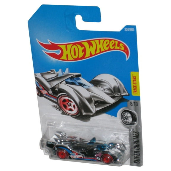 Hot Wheels Super Chromes 8/10 (2015) Silver Hi-Tech Missile Toy Car 324/365