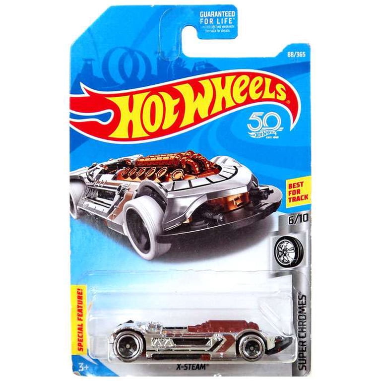 HotWheels SUPER CHROMES  & GARAGE（計10台） Hot Wheels Super Chromes X-Steam Die-Cast Car (Brown & Chrome