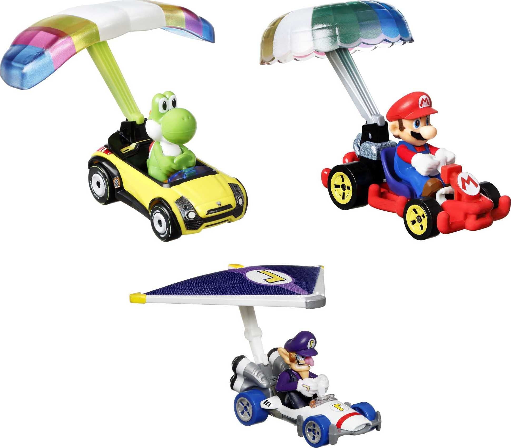 Hot Wheels Super Mario Character Car 3-Pack Collection 