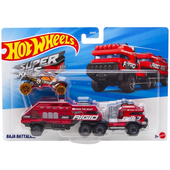 Hot Wheels Super Rigs Baja Battalion Diecast Car (2026)