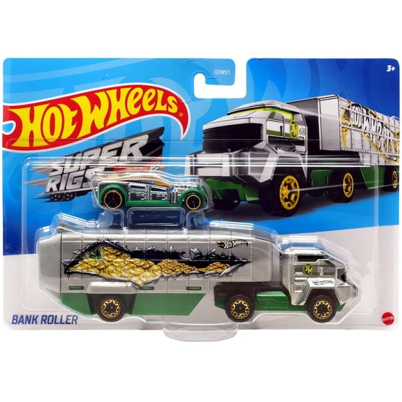 Hot Wheels Super Rigs Bank Roller Diecast Car