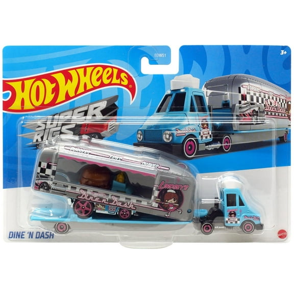 Hot Wheels Super Rigs Dine 'N Dash Diecast Car