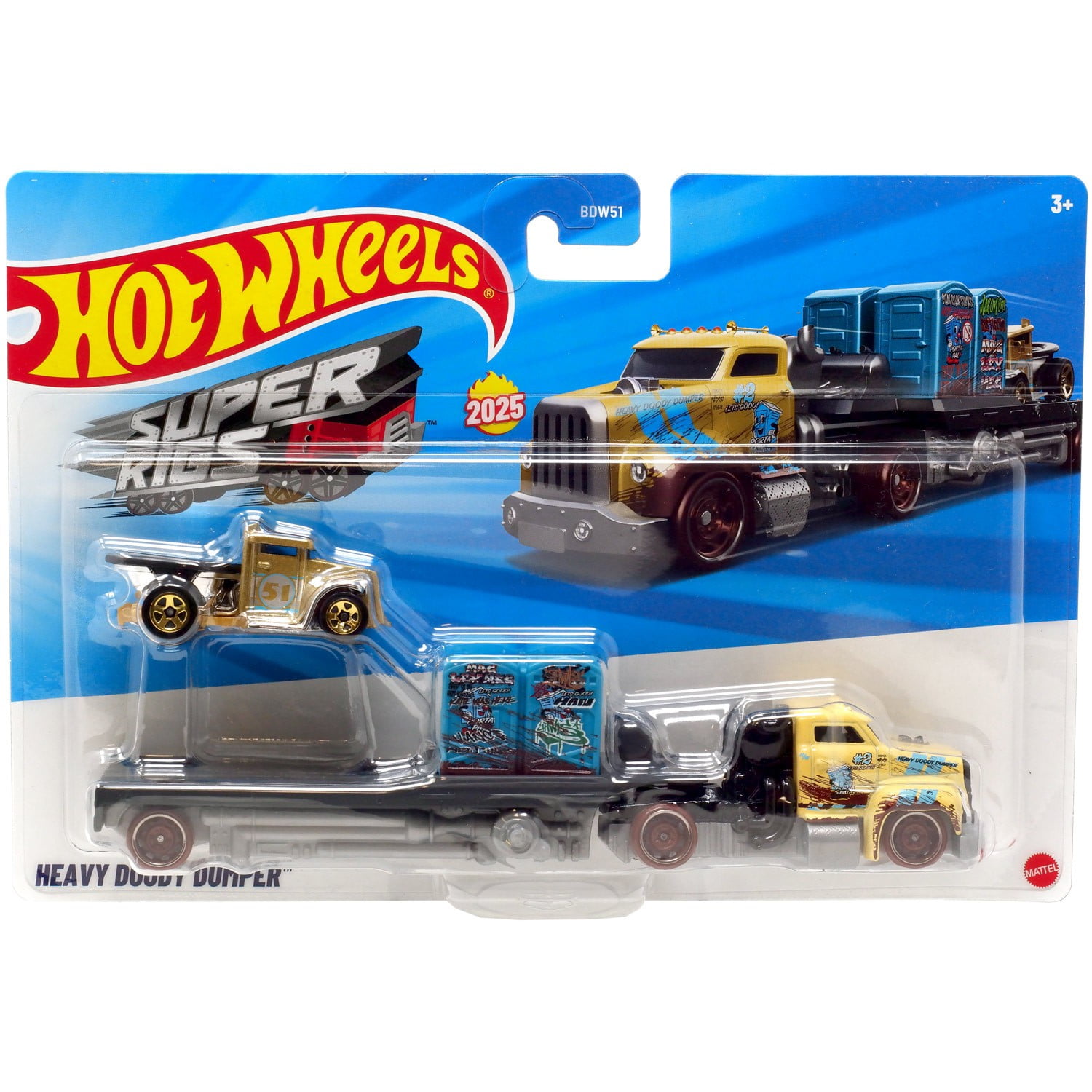 Hot Wheels Super Rigs Heavy Doody Dumper Diecast Car - Walmart.com