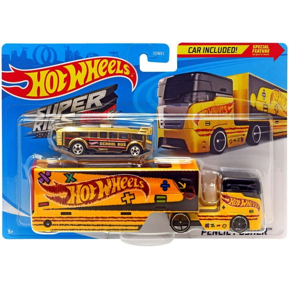 Hot Wheels Super Rigs Pencil Pusher Diecast Car