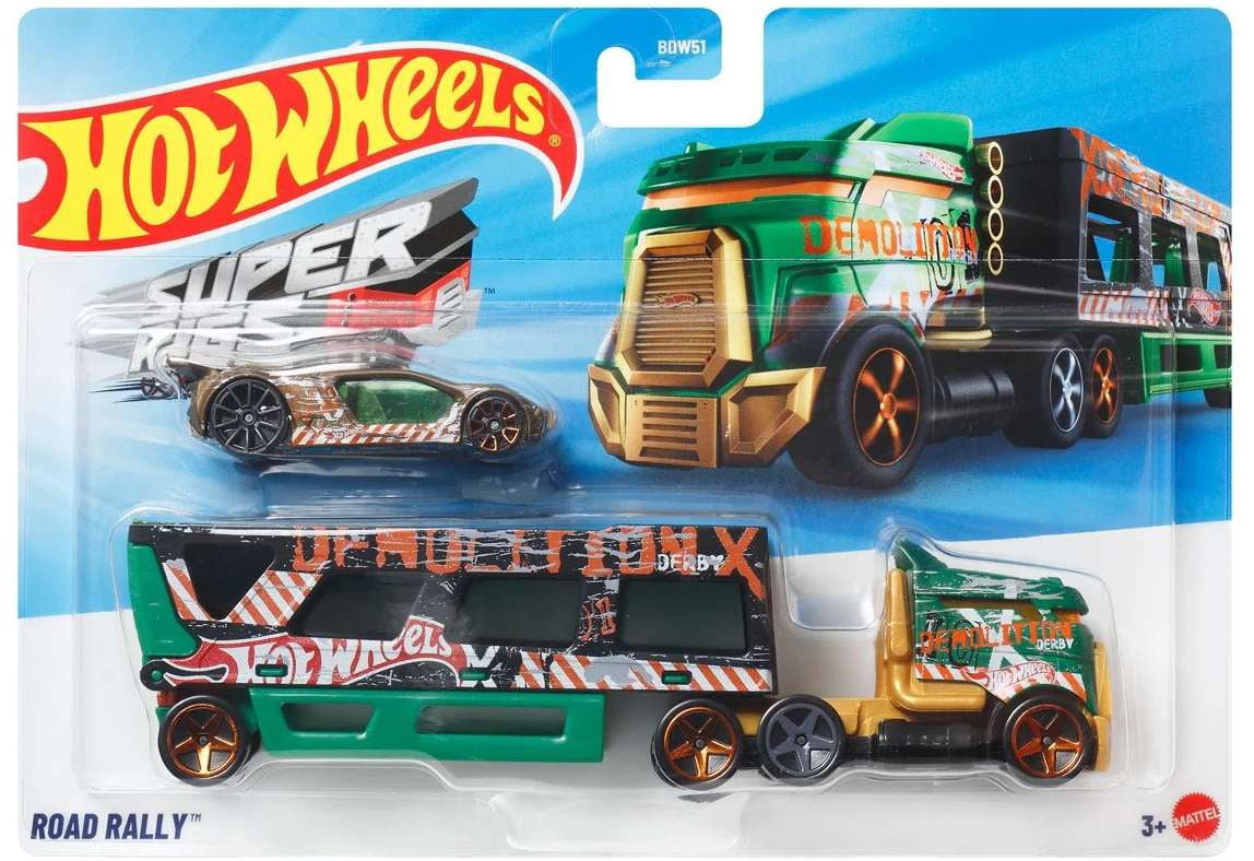 Hot Wheels Super Rigs Road Rally Diecast Car [Green]