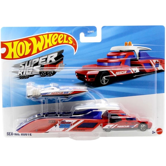 Hot Wheels Super Rigs Sea-Nic Route Diecast Car