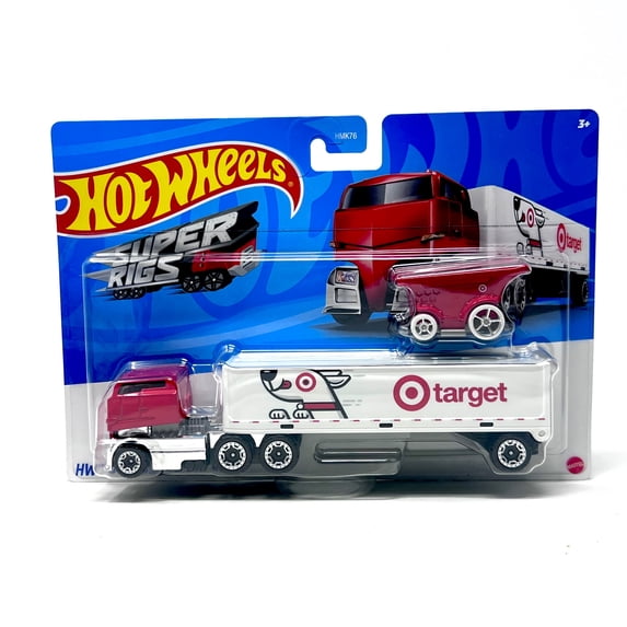 Target Semi Hot Wheels Super Rigs Target Hauler - HW Bullseye's Big Rig - Walmart.com