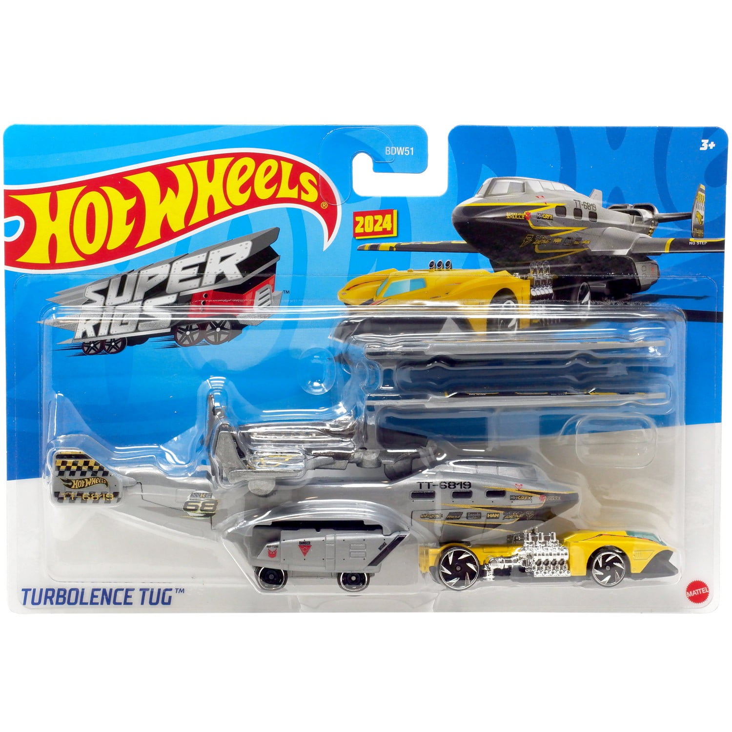 Hot Wheels Super Rigs Turbolence Tug Diecast Car (Grey