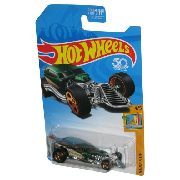 Hot Wheels Surf's Up (2017) Green Surf Crate Toy Car 4/5