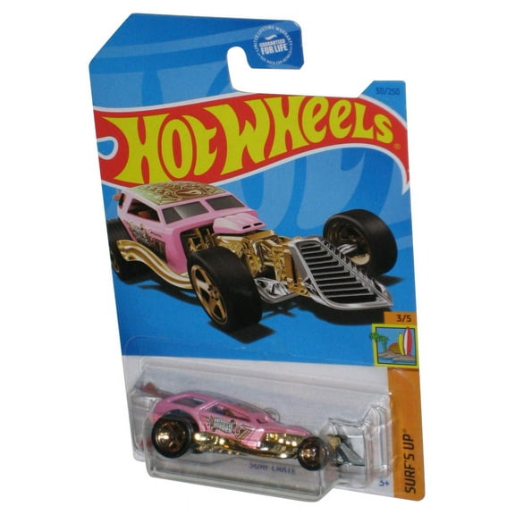 Hot Wheels Surf's Up 3/5 (2021) Pink Surf Crate Toy Car 50/250