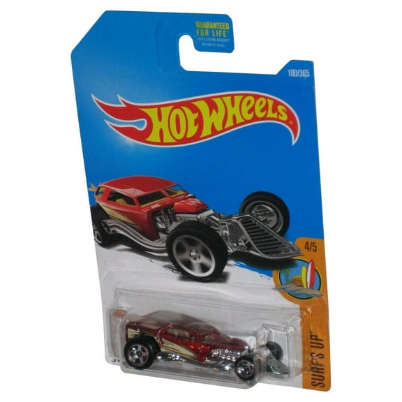 Hot Wheels Surf's Up 4/5 (2015) Red Surf Crate Toy Car 100/365