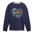 thumbnail image 1 of Hot Wheels - Surfing Mix In A Heart - Toddler & Youth Long Sleeve Graphic T-Shirt, 1 of 5
