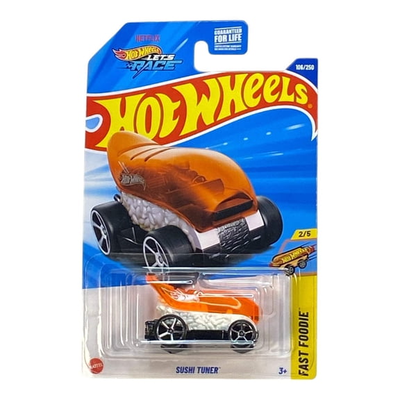 Hot Wheels Sushi Tuner (Orange) - Fast Foodie Series 2/5