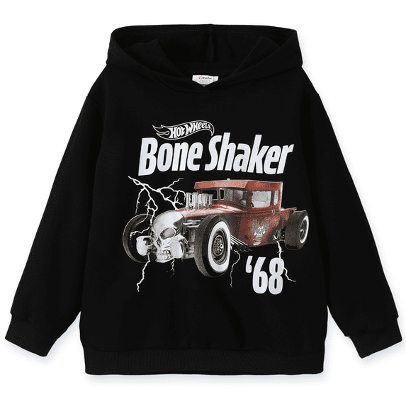 Hot Wheels Boys Sweatshirt Hoodie Graphic Tie Dye Pullover Car Print Hooded Tops Boys Kids Clothes Sizes 5-12Y