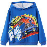 Hot Wheels Boys Sweatshirt Hoodie Graphic Tie Dye Pullover Car Print Hooded Tops Boys Kids Clothes Sizes 5-12Y