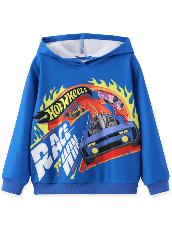 Boys Sweatshirt Hoodie Graphic Tie Dye Pullover Car Print Hooded Tops Boys Kids Clothes Sizes 5-12Y