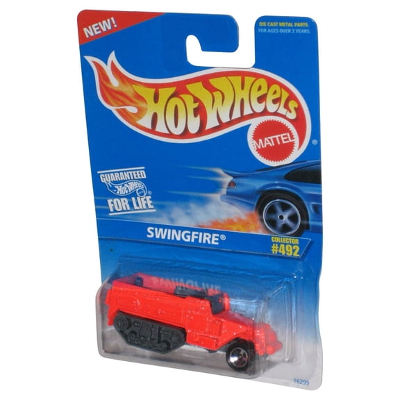 Hot Wheels Swingfire (1995) Mattel Orange Die-Cast Toy Car #492