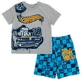 thumbnail image 1 of Hot Wheels T-Shirt and French Terry Shorts Outfit Set Toddler to Big Kid, 1 of 5