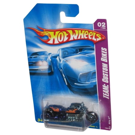 Hot Wheels Team Custom Bikes Purple & Orange Airy 8 Toy Motorcycle 150/196