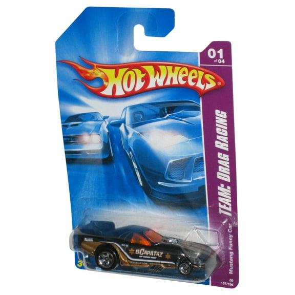 Hot Wheels Team Drag Racing 1/4 Black Mustang Funny Car 157/196