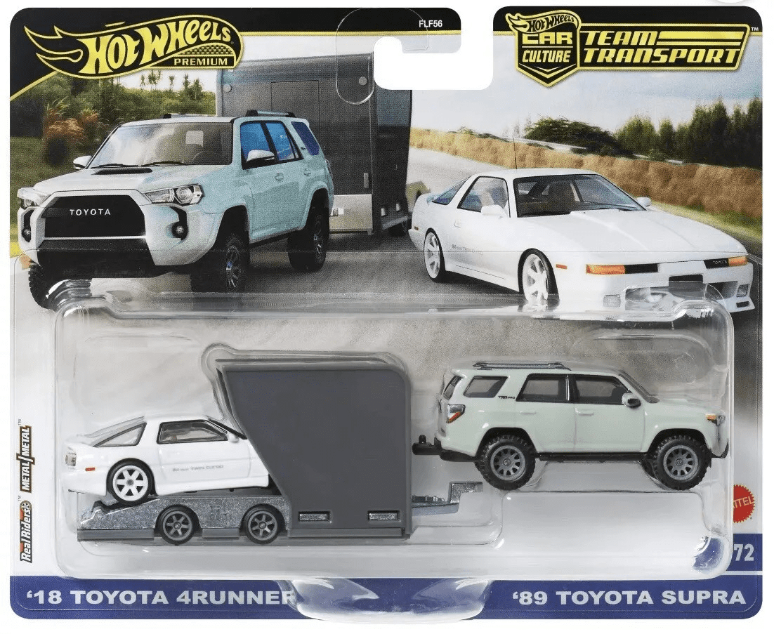 ミニカー HotWheels 18 Toyota Supra team transport Hot Wheels Team Transport '18 Toyota 4RUNNER and '89 Toyota Supra