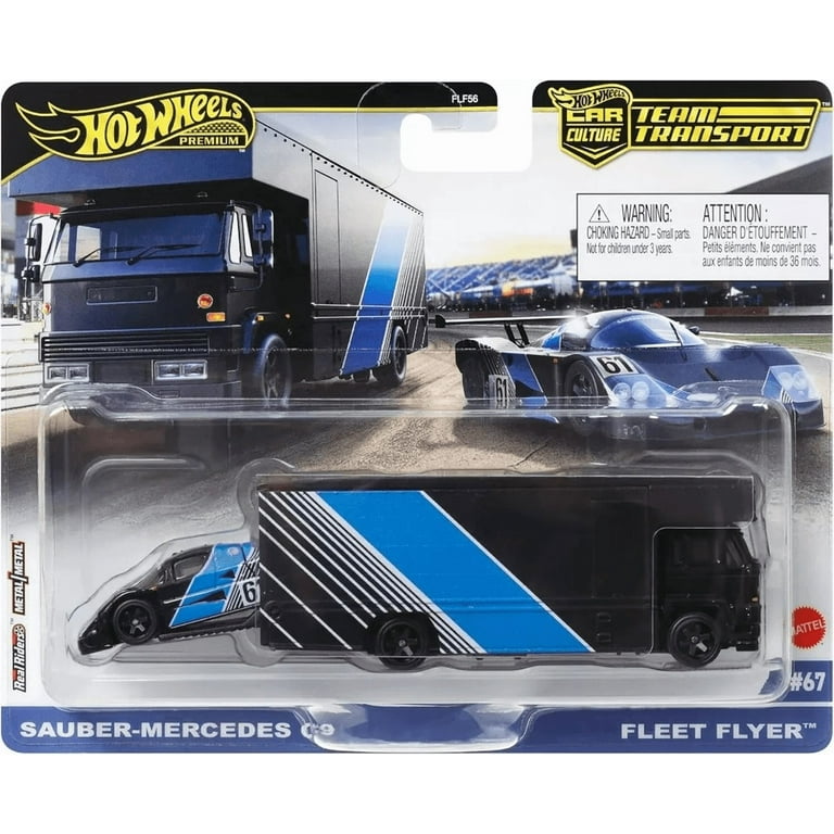 日*4様 【即日発送】TeamTransport Mercedes-Benz 4 Hot Wheels Team Transport Fleet Flyer w/ Sauber Mercedes-Benz C9