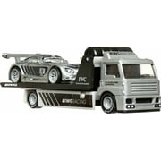 Hot Wheels Team Transport Truck & Race Car, Gift for Racing Collectors