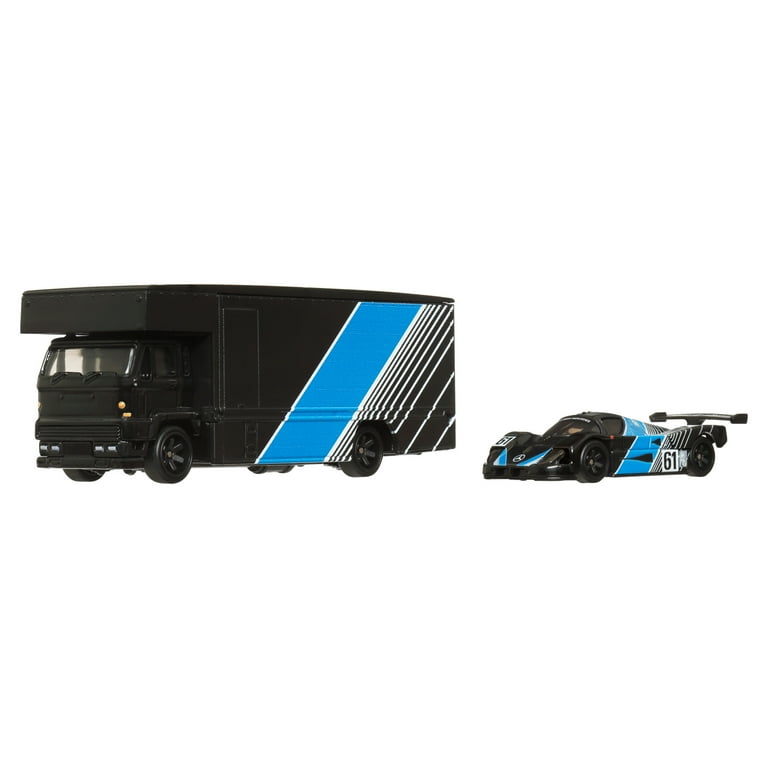 Hot Wheels Team Transport Truck & Race Car, Gift for Racing