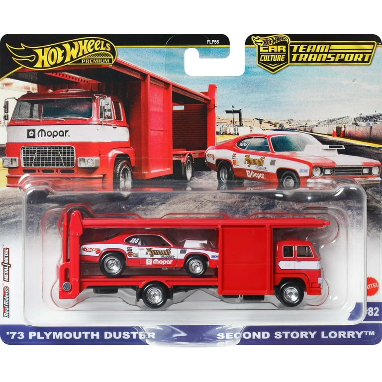 Hot Wheels Team Transport Truck & Race Car, Gift for Racing