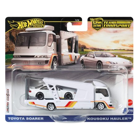 Hot Wheels® Team Transport Truck & Race Car, Gift for Racing Collectors