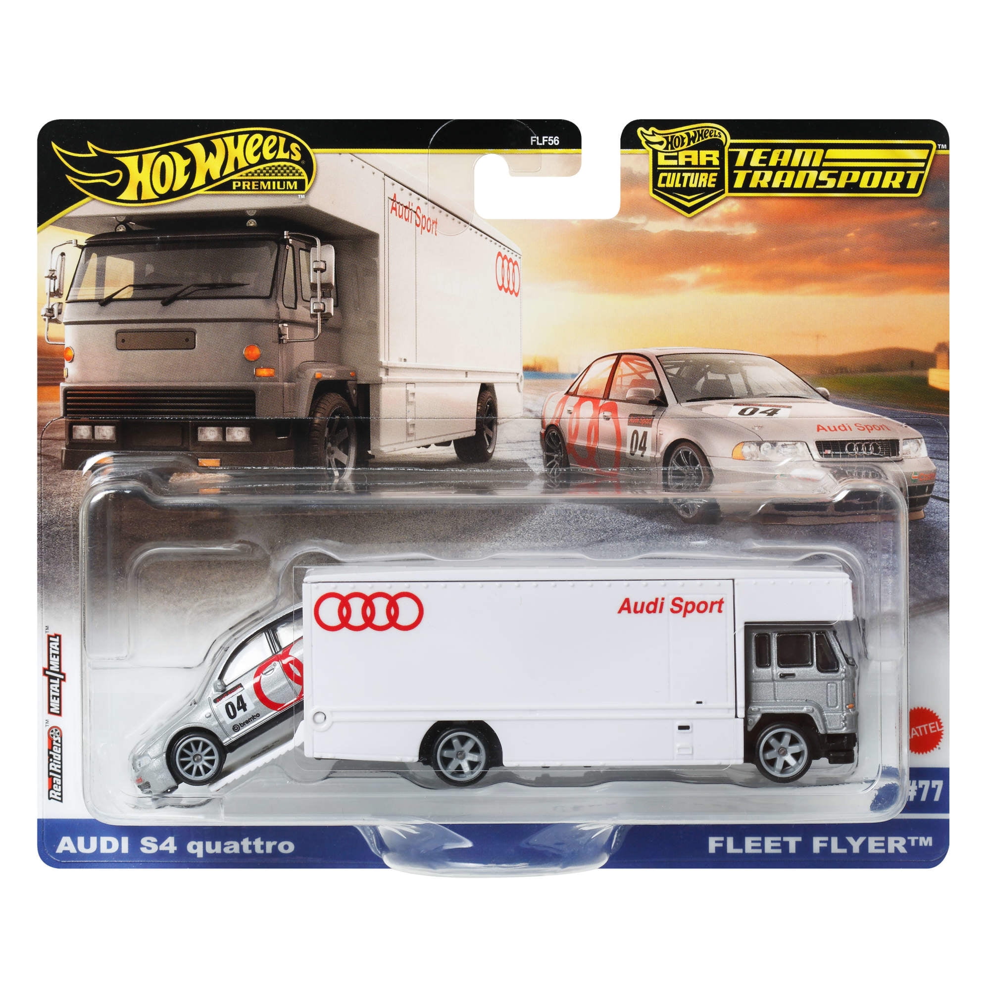 Hot Wheels® Team Transport Truck & Race Car, Gift for Racing