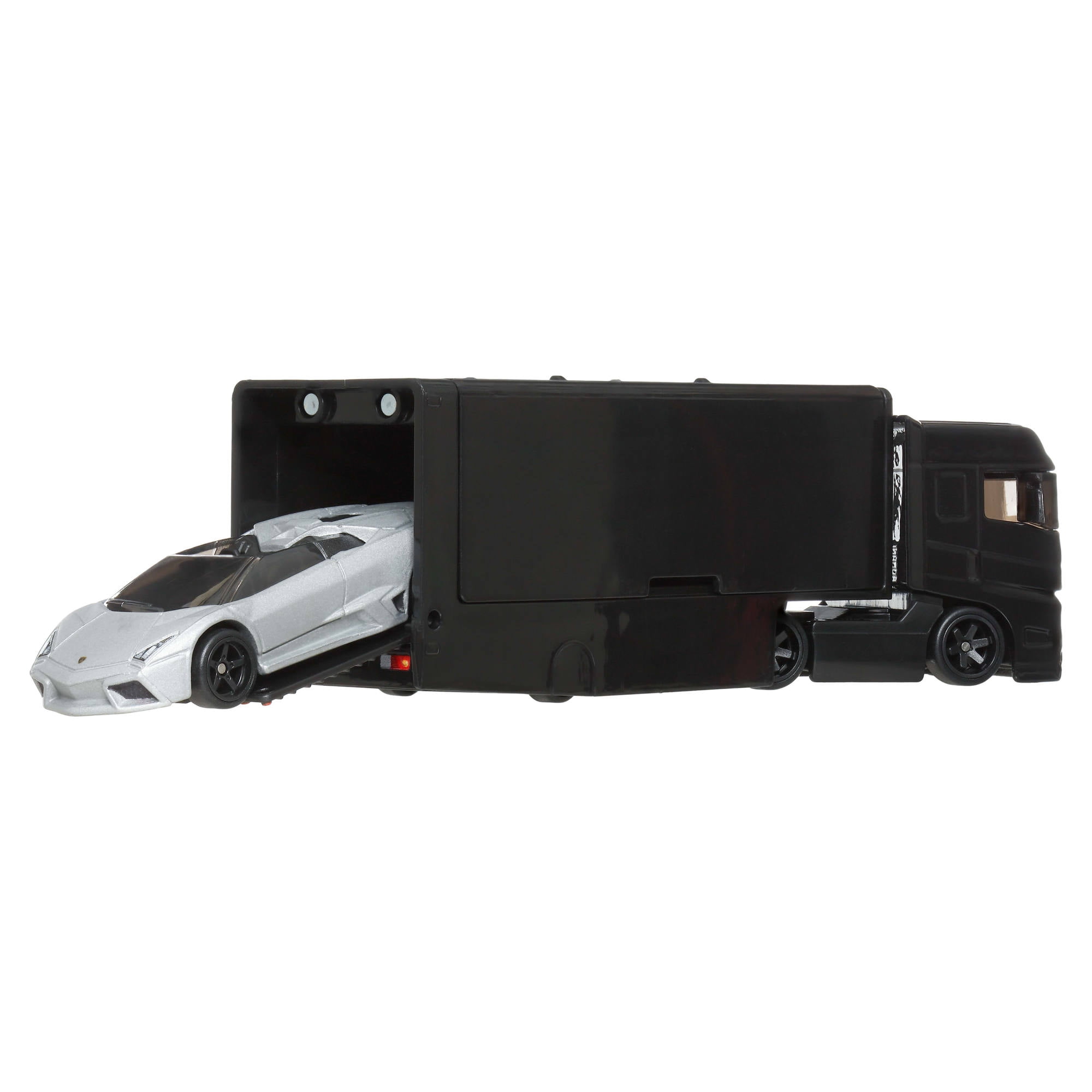 Hot Wheels Team Transport Truck & Race Car, Gift for Racing Collectors