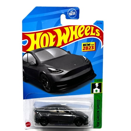 Hot Wheels Tesla Model Y HW Green Speed 1/10 37/250 - Assorted