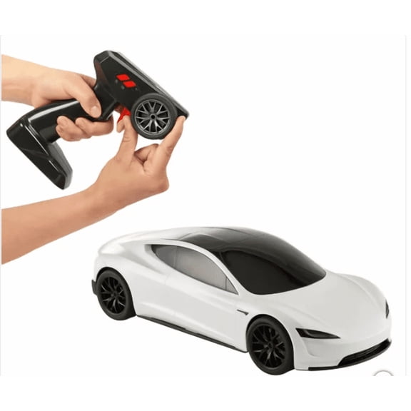 Hot Wheels Tesla Roadster RC - 1:10 Scale(White)