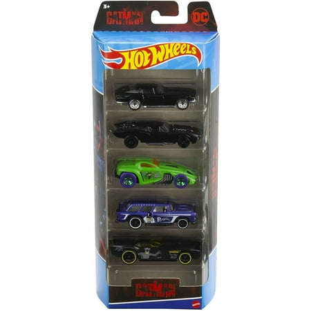 Hot Wheels The Batman Multipack of 5 Batman Themed 1:64 Scale Diecast Vehicles