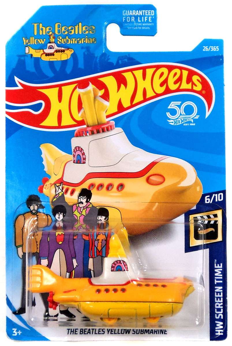 Hot Wheels The Beatles Yellow Submarine Diecast Car - Walmart.com