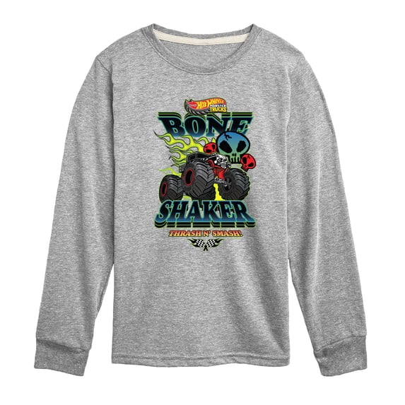 Hot Wheels - The Bone Shaker - Youth Boys Long Sleeve Graphic T-Shirt