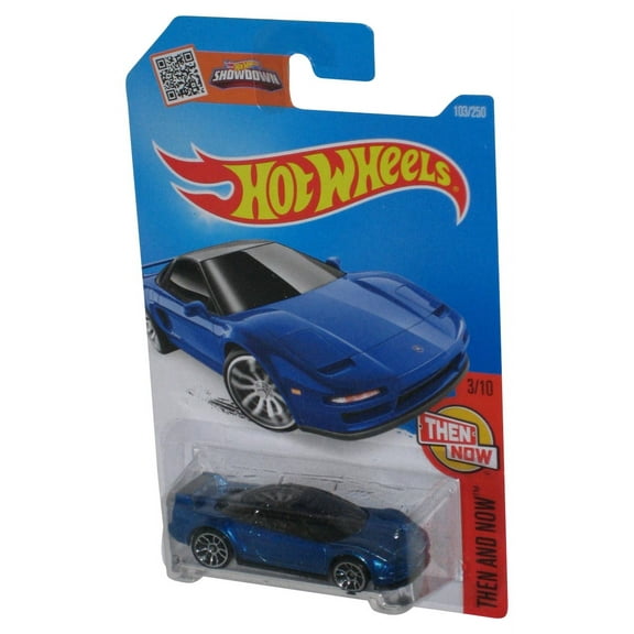 Hot Wheels Then And Now 3/10 (2015) Blue '90 Acura NSX Toy Car 103/250