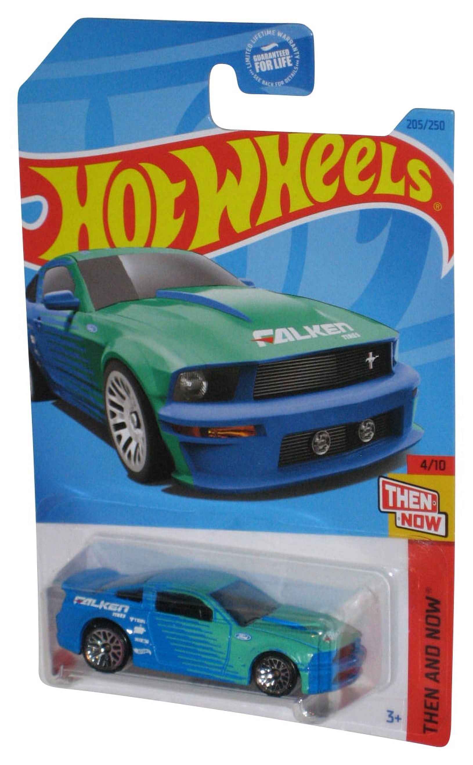 Hot Wheels Then And Now 4/10 Blue & Green '07 Ford Mustang Car 205