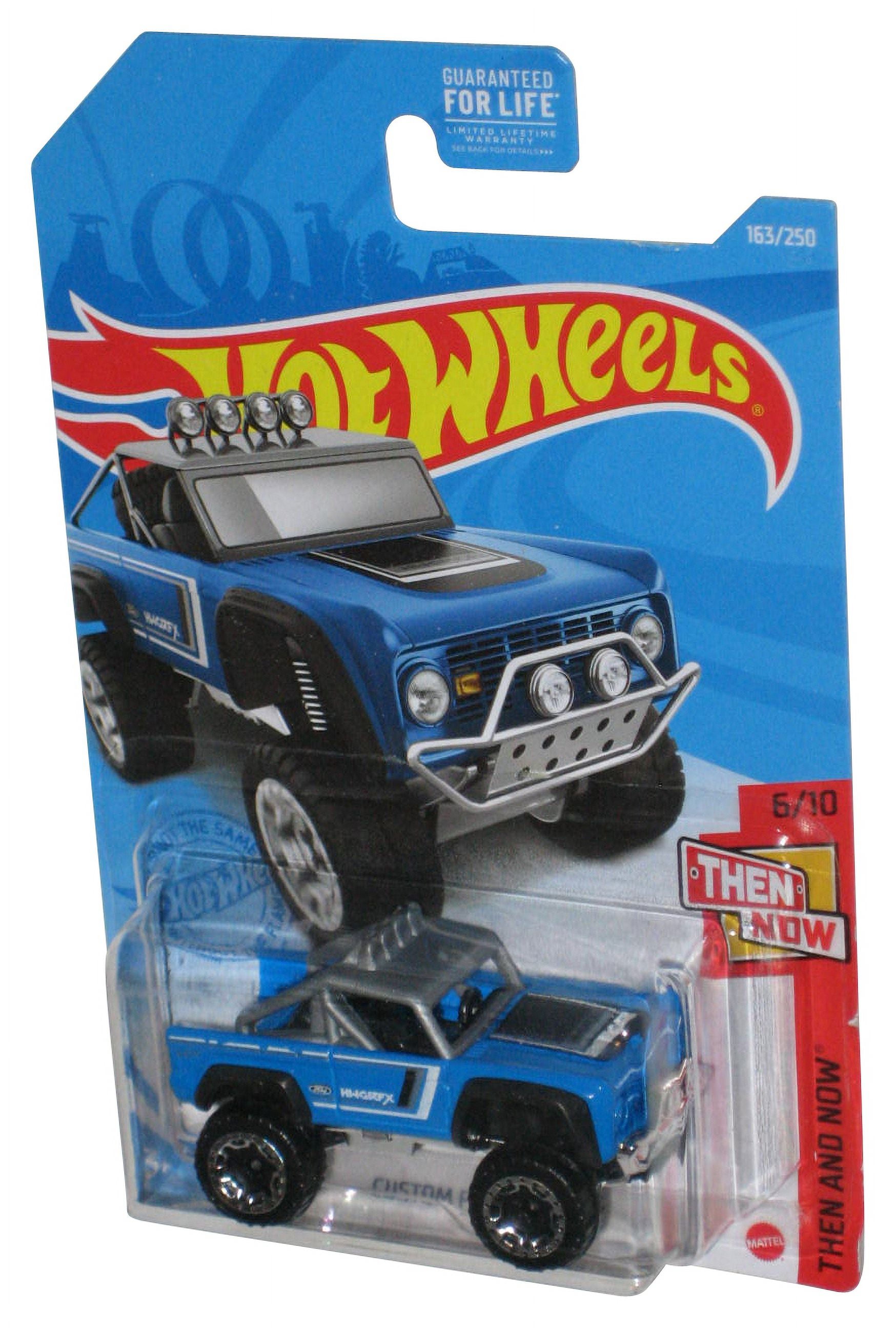 Hot Wheels Then And Now 6/10 (2020) Blue Custom Ford Bronco Toy
