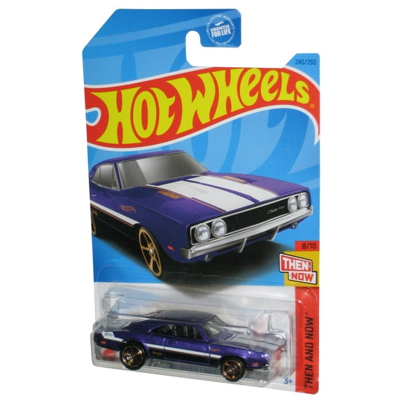 Hot Wheels Then And Now 8/10 (2021) Purple '69 Dodge Charger 500 Toy Car 240/250
