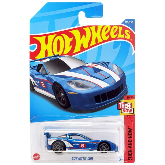 Hot Wheels Then and Now Corvette C6R Diecast Car