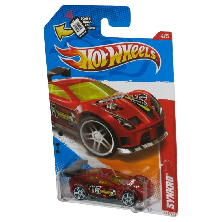 Hot Wheels 3 Pack 2016 Race Cars Pink Crash, Black Red Sports Car Orange RSQ