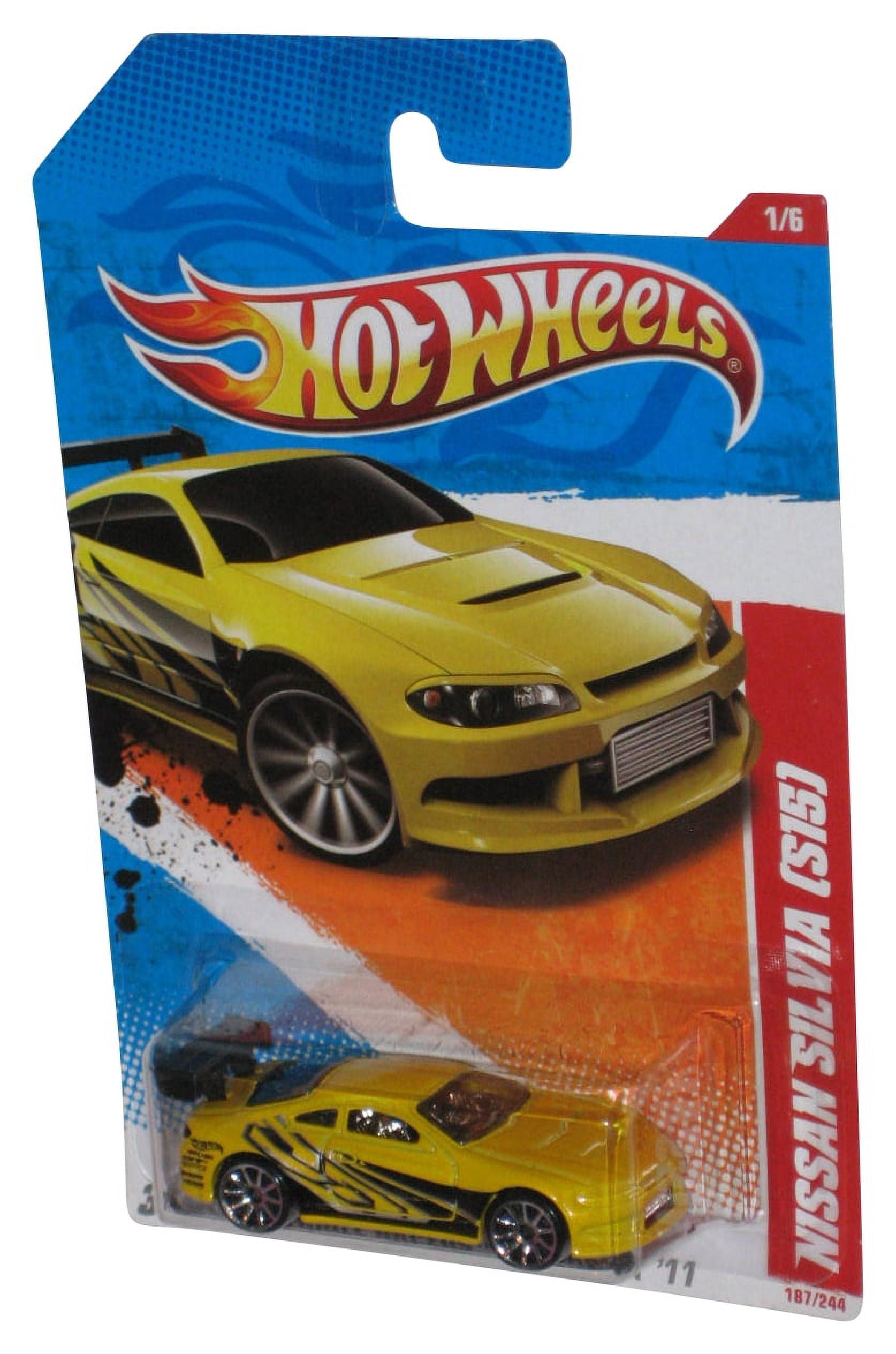 Hot Wheels Thrill Racers Highway 1/6 '11 Yellow Nissan Silvia S15
