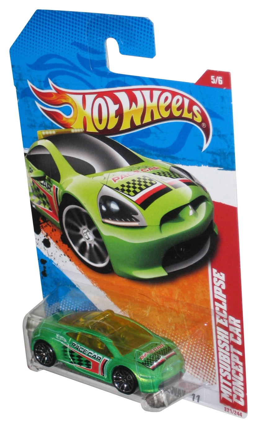 Hot Wheels Thrill Racers Raceway '11 5/6 Green Mitsubishi