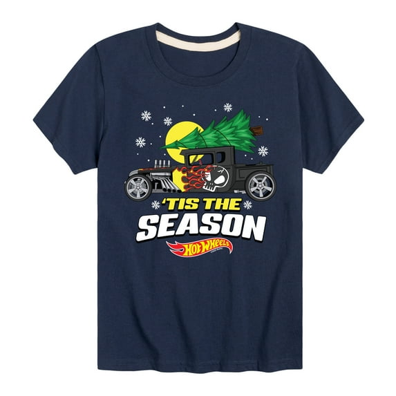 Hot Wheels - Tis The Season - Toddler & Youth Short Sleeve Graphic T-Shirt
