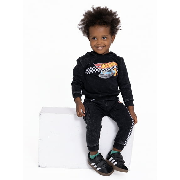 Hot Wheels Toddler Boy Hoodie and Joggers Set, Sizes 12M-5T