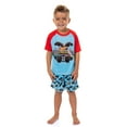 thumbnail image 1 of Hot Wheels Toddler Boy's Monster Trucks Toys Tossed Print Pajama Set Short, 1 of 7
