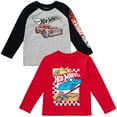 thumbnail image 1 of Hot Wheels Toddler Boys 2 Pack T-Shirts Gray / Red 4T, 1 of 5